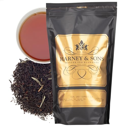 Harney & Sons Earl Grey Supreme Tea, Loose leaf 16 ounce (pack of...