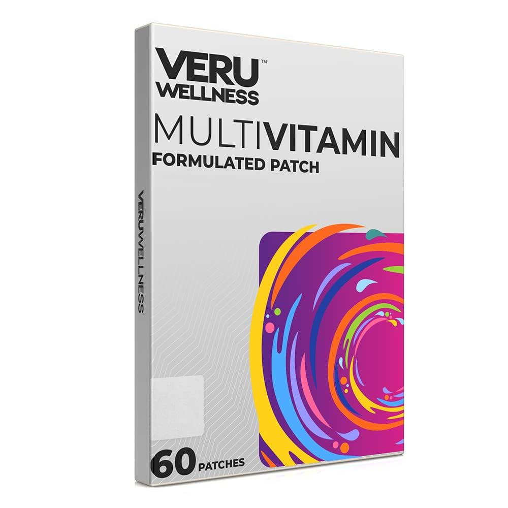 Veru Wellness Multi Plus Daily Wear Adhesive Skin Topical Patches – 60 Count