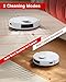 Yeedi C12 Robot Vacuum Cleaner and Mop, 8000Pa Strong Suction, ZeroTangle Brush, Smart Navigation, Self-Charging, White