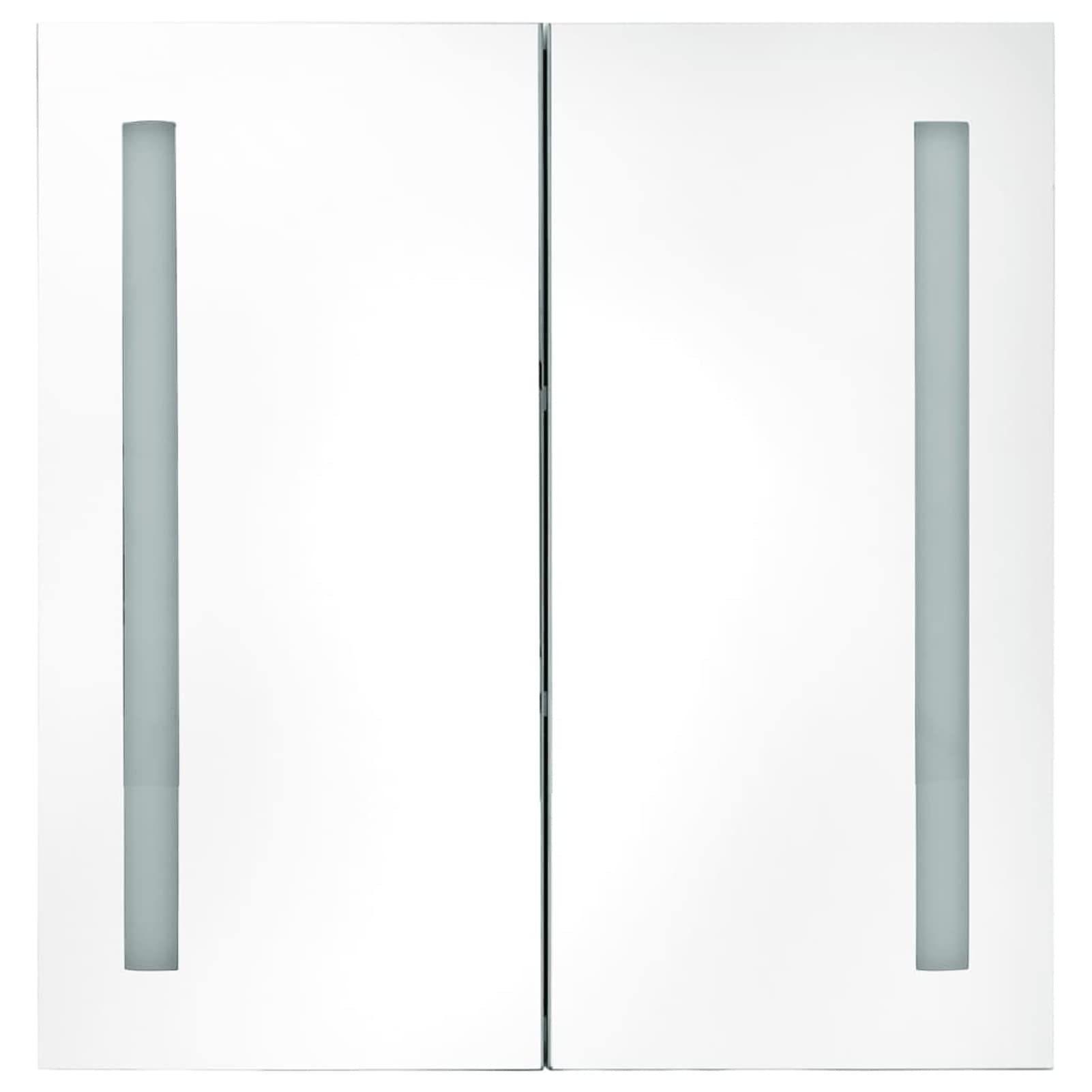 Armario de baño con Espejo y LED Color Roble 62x14x60 cm Almacenaje BañO