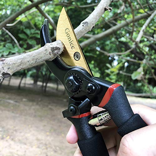 Tijeras de podar profesionales gonicc 8" con titanio miniatura 4