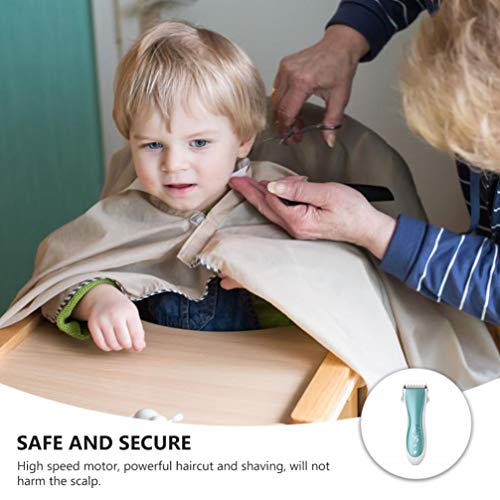 Toddmomy Cortador de cabelo infantil sem fio, recarregável, ferramenta de cuidados para bebês, recém