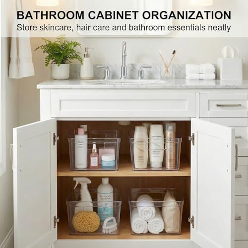 MOONEDGE 8-Pack Transparent Storage Containers - Save 50%