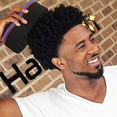 Bewave Hair Brush Sponge Twist Wave Barber Tool For Dreads Afro Locs Twist Curl Coil Black, 1 Pc With 1 Pc Hair Pick #TOP2