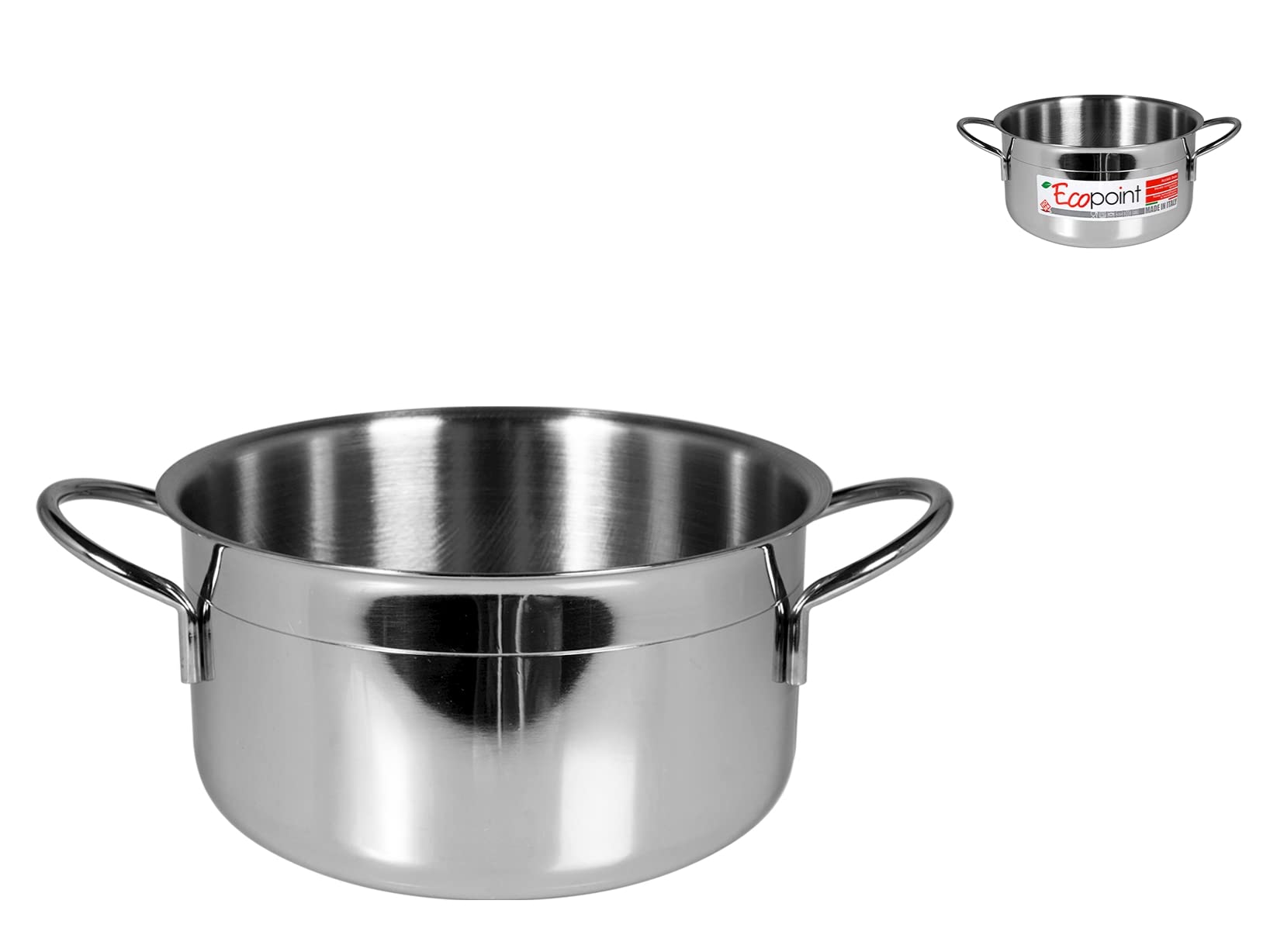 Marmite 16 cm Home Ecopoint petite cocotte INOX induction et gaz