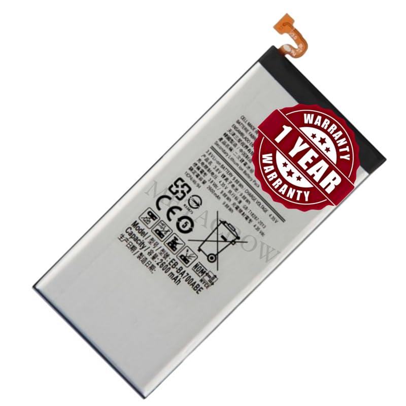 Image of Original EB-BA700ABE Battery Compatible for Samsung Galaxy A7 (SM-A700F) - (2600mAh) - 1 Year Warranty JK1
