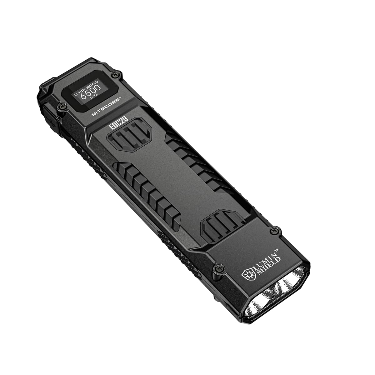 Nitecore Linterna táctica Luminblade EDC29, linterna LED recargable por USB, extremadamente brillante, 6500 lúmenes, hasta 61 horas de funcionamiento, color negro