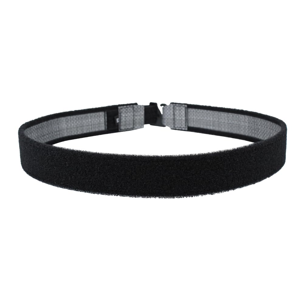 Tactical EDC Belt Stiff Inner Belt 1.5 inch G Hook Underbelt Loop Liner Battle Law Enforcement Inner Duty Belt (Black, Medium(34