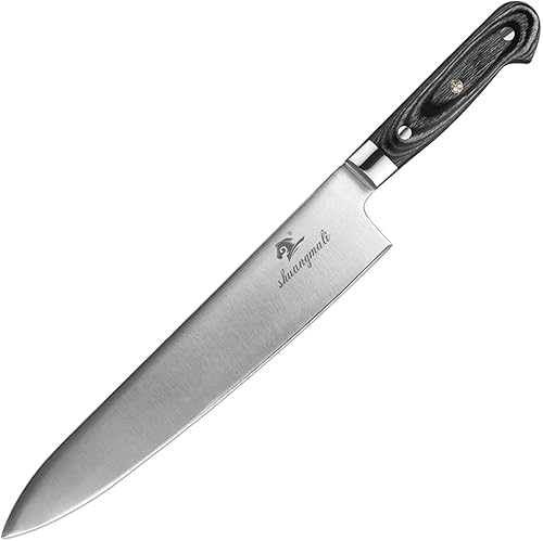 GOND 10Inch Japanese Slicing Knife High Carbon Stainless Steel Kitchen Chef Gyuto Knife Wood Handle Fillet Cleaver Knife Sharp Chefs Steak Knives