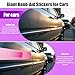 BOXOB 4pcs Car Bandaid Stickers, 24in 10in Funny Giant Bandaid Sticker Large Vehicle Bandages Decal Pink Bumper Stickers for Covering Dent Crack Damage Scratch Stains Automotive Decor Accessories