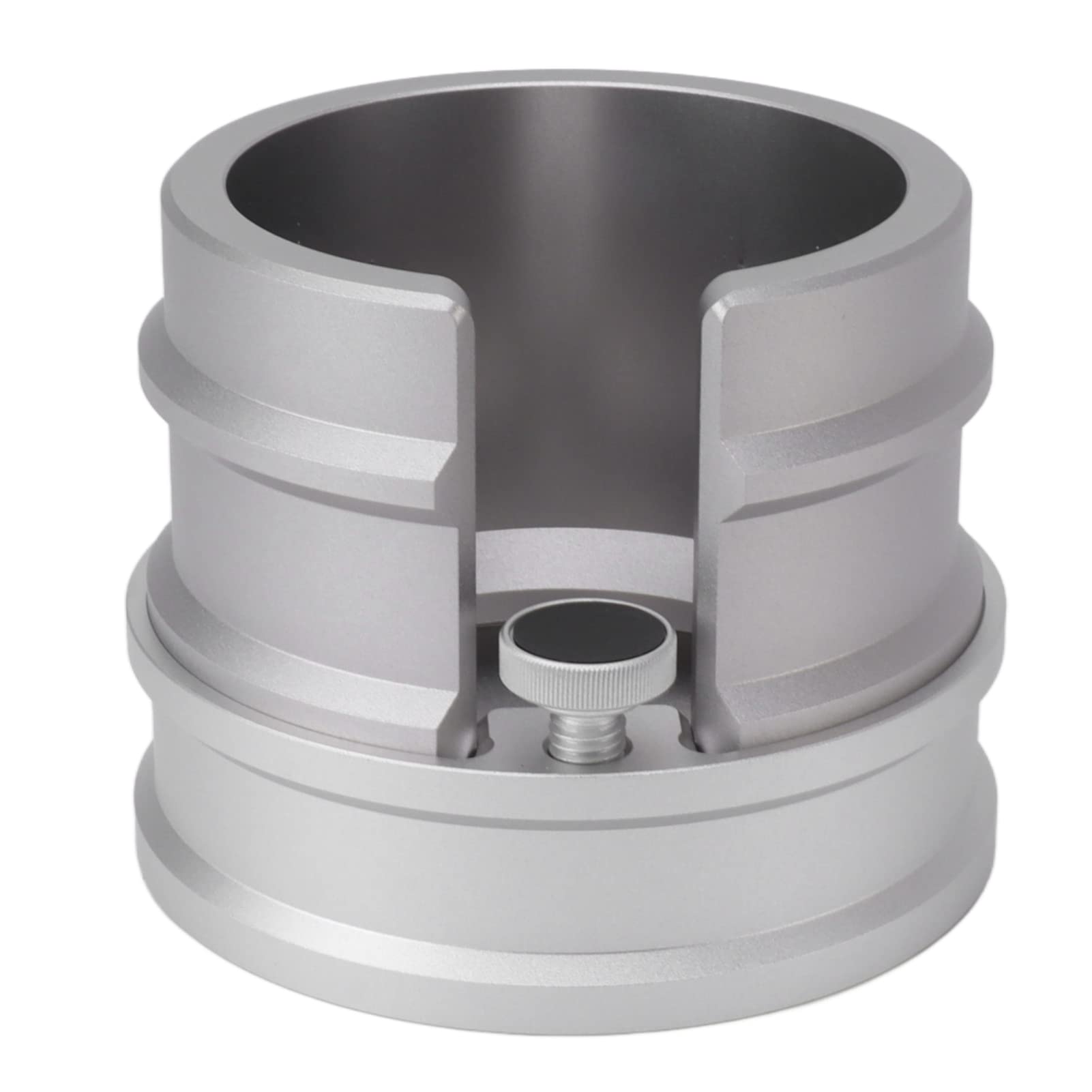 Uchwyt na filtr do kawy ze stopu aluminium ubijak do espresso stojak na stację organizator do ekspresu do kawy 51mm 53mm 58mm (Srebrny)