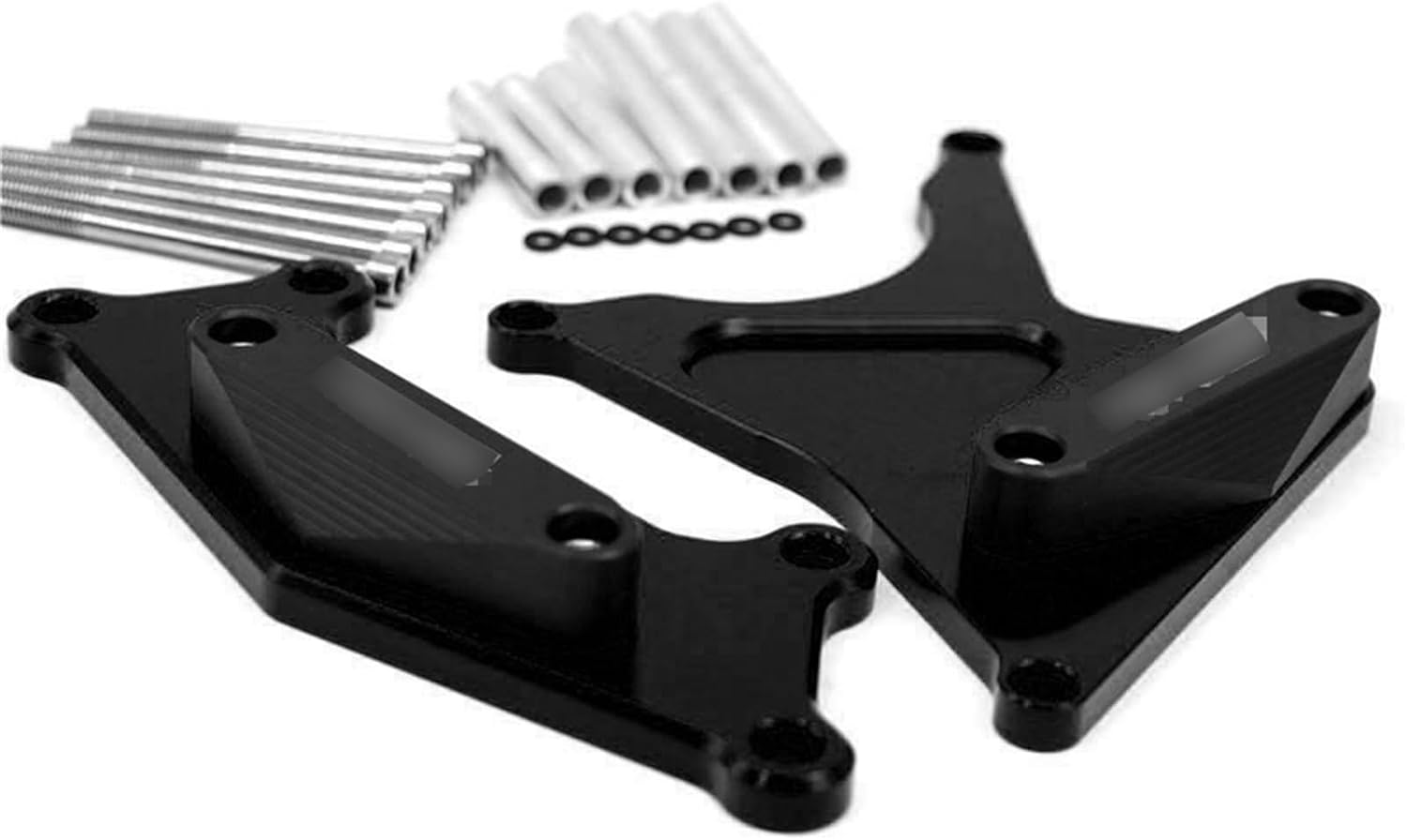 STRNG Kompatybilny Z KAWASAKI Kompatybilny Z Versys 650 NINJA ER6N ER6F 2006-2016 Obudowa Silnika Motocykla Stojan Osłona Sprzęgła Osłona Crash Pad Suwaki Protector (Color : Compatible With ER6N-Blac
