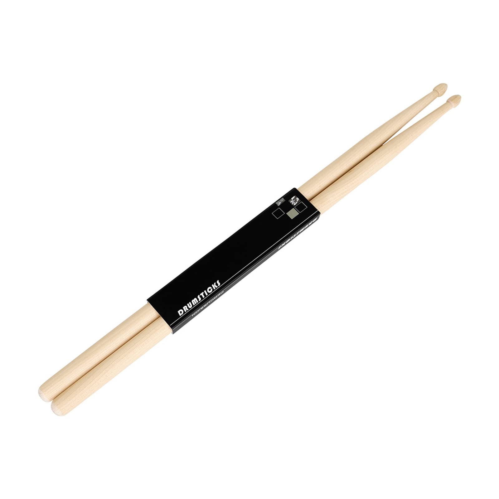 Classic-7A Drumsticks Ahorn Drumsticks, Holz Drumsticks Set, gleichbleibendes Gewicht und Tonhöhe, 12 Paar ovales Top Set mit Tasche