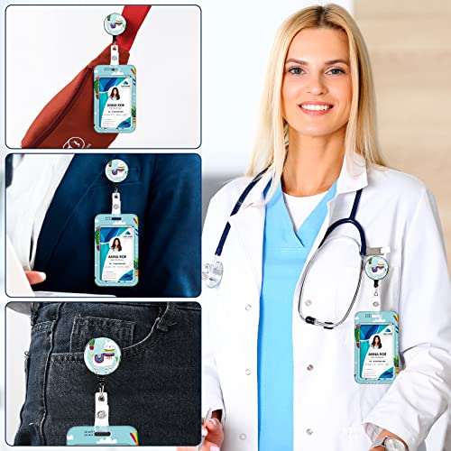 Ivydale Id Badge Holder With Lanyards And Badge Reel, Cute Retractable Name Badge Holders With Lanyard Belt And Reels With Swivel Alligator Clip For Women Men Kids Students Teachers Nurses #TOP3