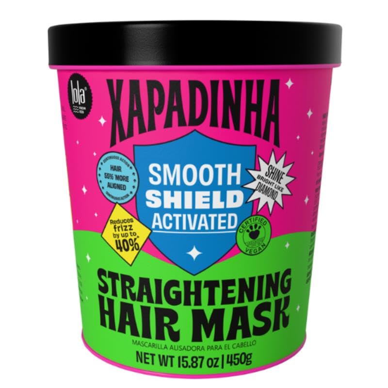 Xapadinha Straightening Hair Mask 450 g | Frizz Control & Fiber Alignment with Active Complex | For Straight or Chemically Treated Hair in