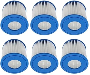 WuYan Filtri a Cartuccia per Piscina Tipo I, per Best-Way 58381,per filtri Cartuccia Filtro di Ricambio(6 Pezzi)