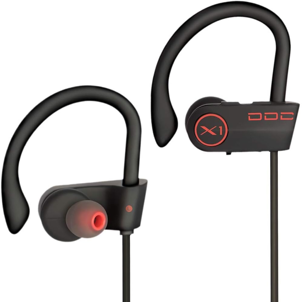 Bluetooth Headphones Fitness Wireless Sports Earphones Waterproof Sweatproof Earbuds for Fit Gym Trail Running Workout Yoga Training Noise Cancelling
