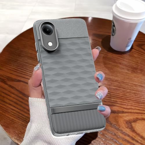 Image of Outlouders Back Cover for Vivo T5e | Full Camera Protection | TPU Soft Flexible Shockproof Bumper Case (Grey)