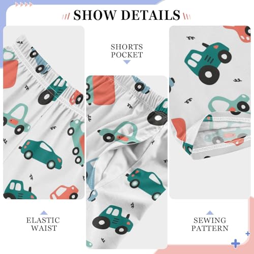 ZZXXB Freight Train Boys Long Pants Soft Trousers Elastic Waist Kids Lounge Bottoms with Pockets S-XL4