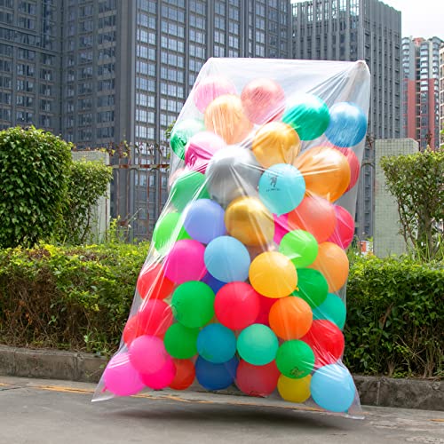 Image of 10 Pcs 98.4 x 59 Inches Clear Large Balloon Bags for Transport
