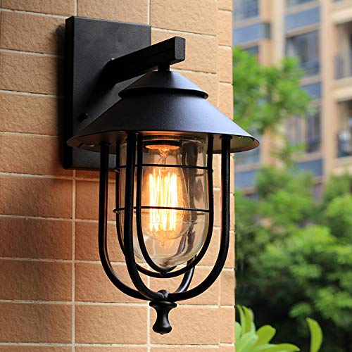 Preisvergleich Produktbild Rishx Weinlese-Retro- Metallwand-Lampen regendichte druckgegossene Aluminiumwand-Leuchter Innenregendichte im Freien regt Wand-Lampen-Portal-Bar-Garten-Wohnzim... an
