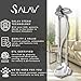 SALAV GS45-DJ Professional Upright Garment Steamer with Roll Wheels, Multi-Function Extra Wide Hanger, Fabric Brush & Mini Ironing Paddle, 1500 watts, Silver