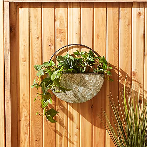 DII-Galvanized-Planter-Collection-Wall-Hanging-145x4x145-Iron DII Galvanized Planter Collection Wall Hanging 145x4x145 Iron