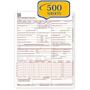 Compuchecks New Cms 1500 Claim Forms – Hcfa (Version 02/12) (500 Sheets), 7106