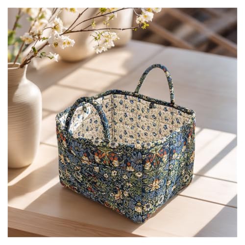 Panier à linge en tissu matelassé pliable avec poignée - 5
