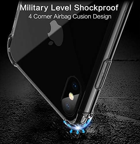 ASD Accessories iPhone XS Max, Clear Shockproof Bumper Case Soft TPU Silicone Case Cover[Drop Protection] Crystal Gel Case Skin