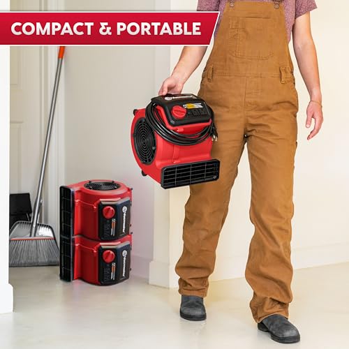Image of Vacmaster AM201 1101 Air Mover and Fitness Fan 550 CFM Drying and Cooling