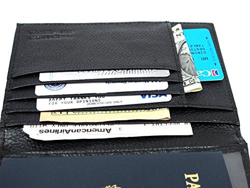 Rfid Blocking Leather Passport Wallet With Colored Gift Box #TOP4
