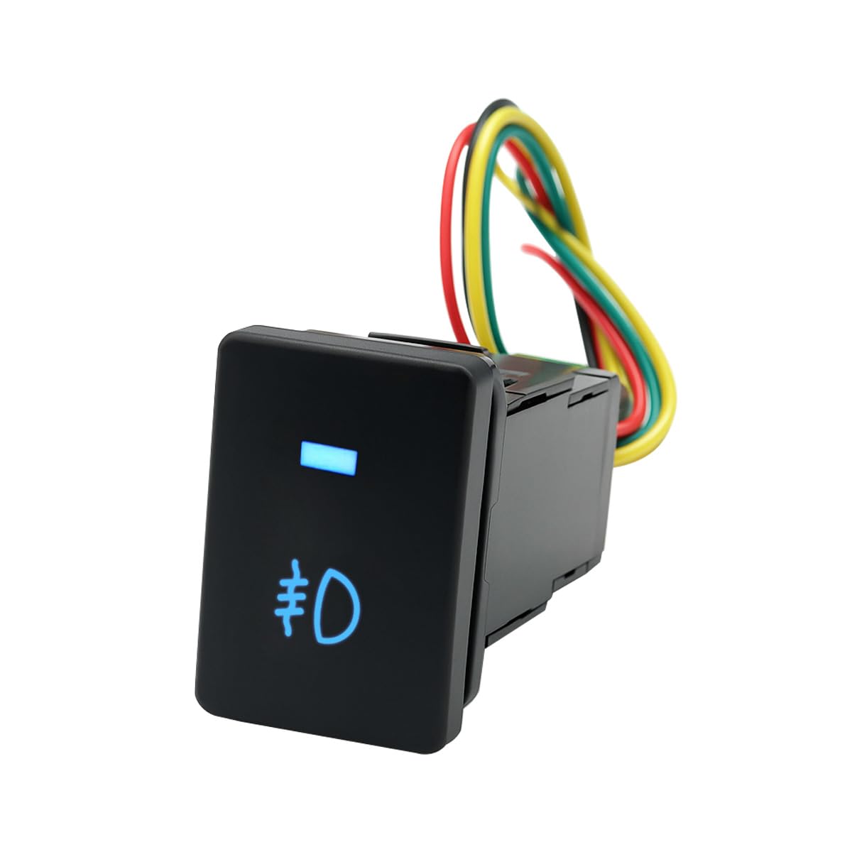 Car Fog Light Push Button Switch, LED Light Vehicle Front Fog Lamp ON Off Switch with Wires Connector, Automotive Control Button Replacement, Universal for SUV Automobile Truck-image-44