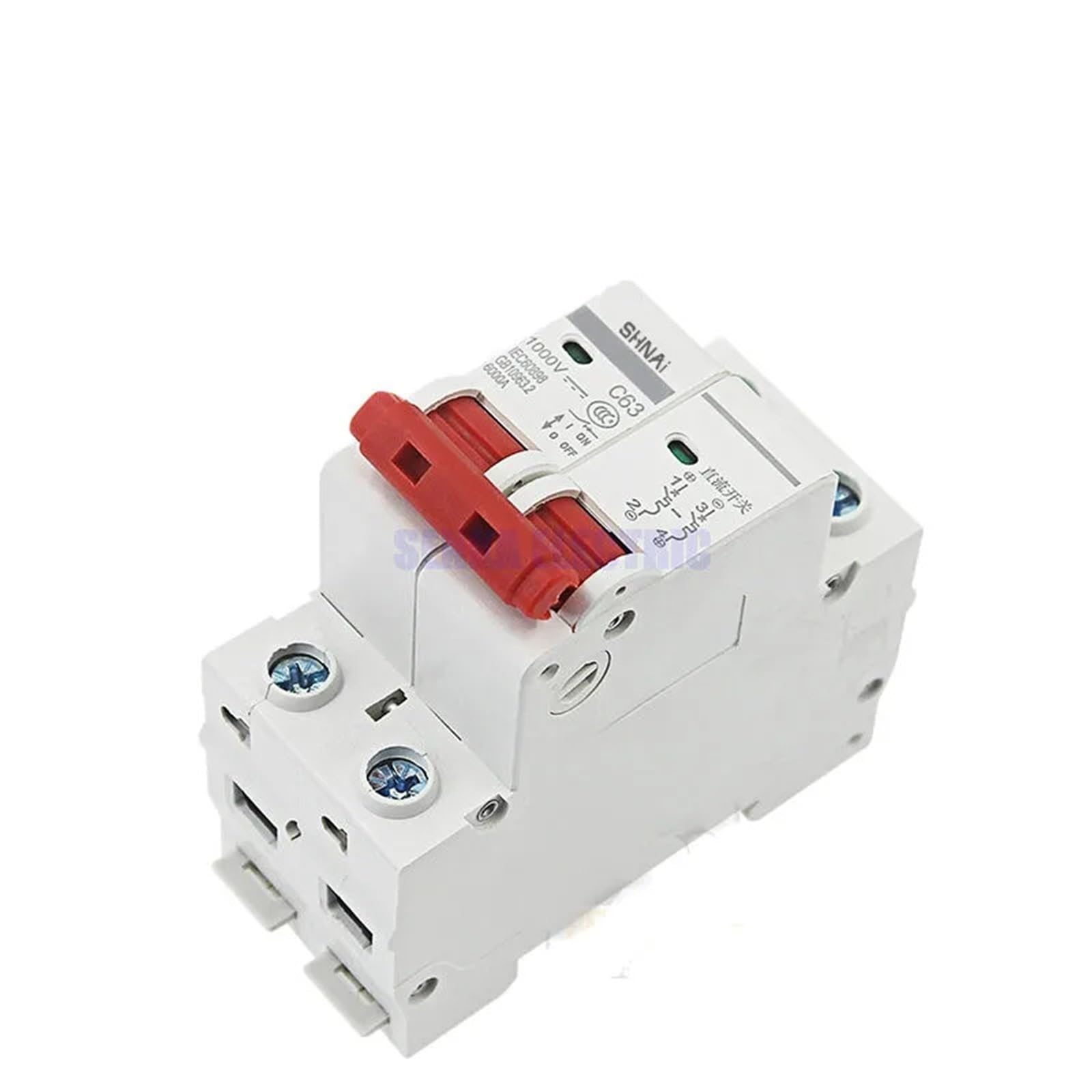 Automatyczny wyłącznik solarny 2P DC 1000V 6A/10A/16A/20A/25A/32A/40A/50A/63A DC MCB do instalacji fotowoltaicznej