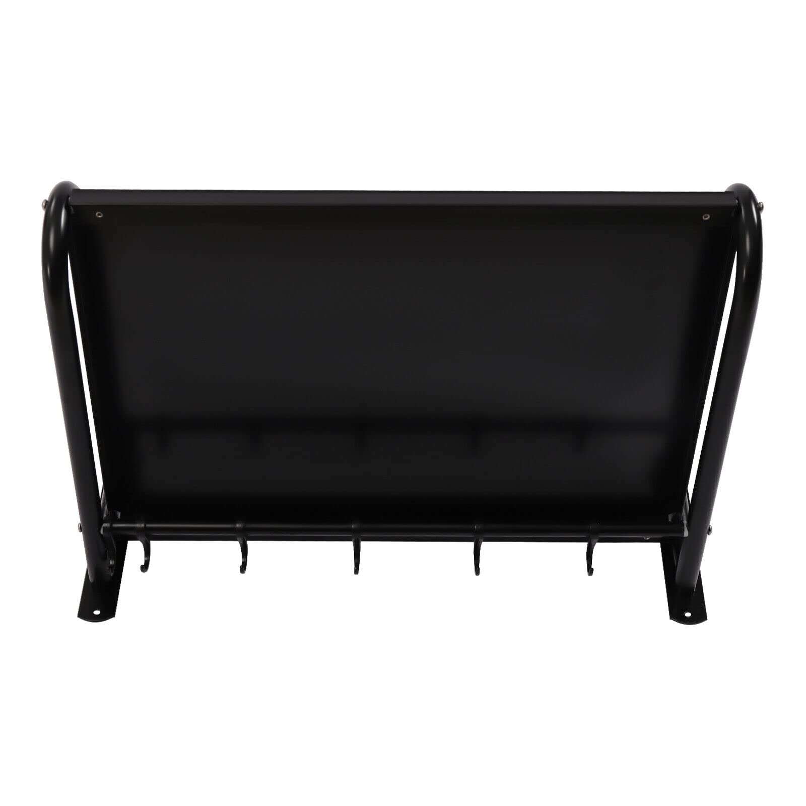 Soporte para microondas, estante de cocina, estante para microondas montado en la pared, con 6 ganchos móviles, acero inoxidable, soporte para microondas, estante de pared, estante de pared