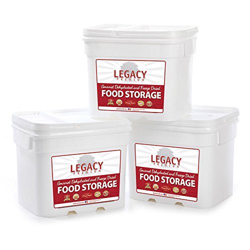 Image of Legacy Food Storage 360 Serving Emergency Food Supply Bucket, 143,880 Total Calories, Shelf Stable Breakfast, Lunch & Dinner, 2-Month Supply, Freeze Dried Survival Meals for MRE Camping, Hiking, Prepping