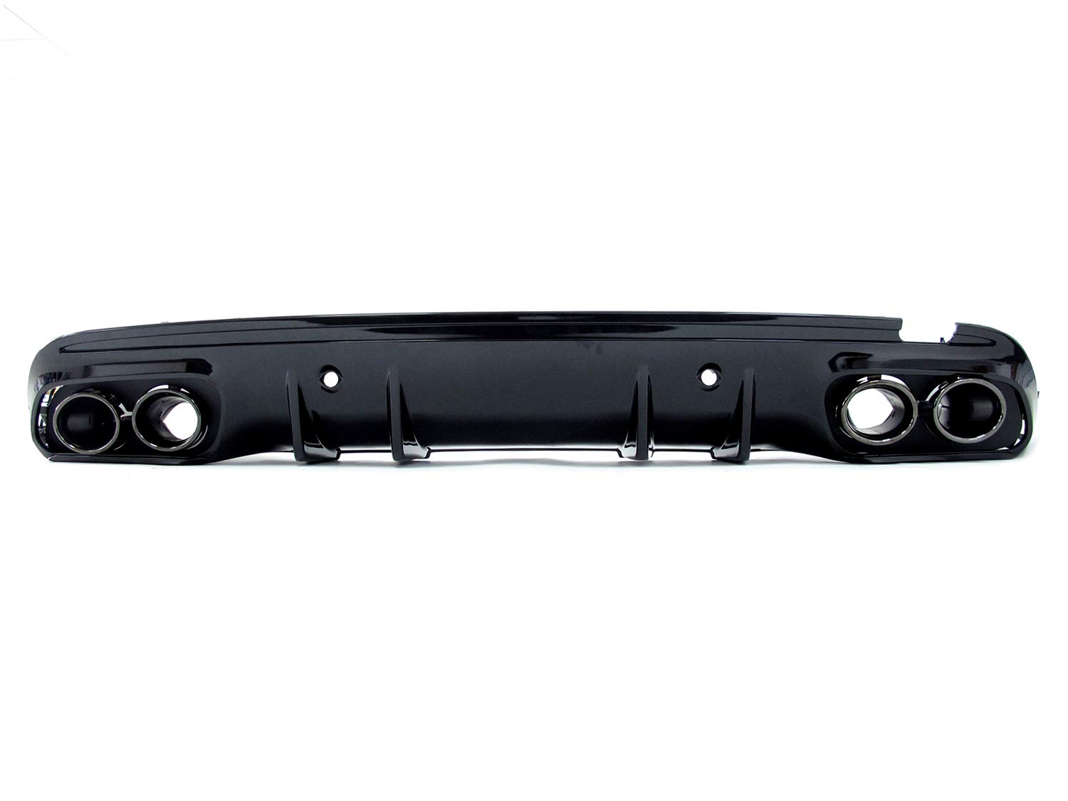 Heckdiffusor Diffusor + Auspuffblenden Schwarz für Mercedes Benz C-Klasse W205 S205 AMG Line Limo Kombi C43 AMG ab 2014 2015 2016 2017