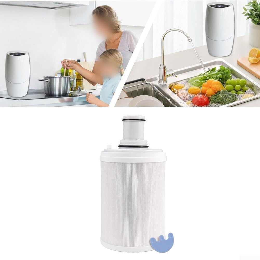 Wasserfilter Kartusche Ersatz für eSpring 100186M und 100188CH, HEPA Aktivkohle und Vlies für Präzisionsfiltration bis 0,2 Mikron, entfernt Rost, Sand und Verunreinigungen