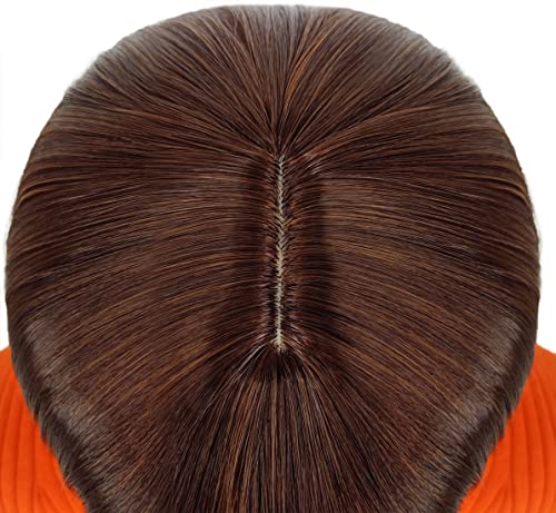 Bopocoko H0702HY Brown Bob Wigs For Women Girls Velma Costume Short Brown Hair Wig With Bangs Natural Cute Synthetic Wigs thumb #6