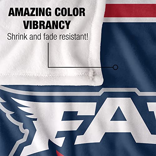Florida Atlantic University Owls Blanket, 50" x 60", Primary Logo Stripes, Silky Touch Super Soft Throw by LOGOVISION - Image 4