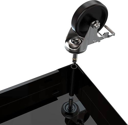 Miniatura 8 de Runboll Armazón de herramientas de 4 cajones con juego de herramientas gabinete de herramientas con ruedas para mejoras del hogar mecánica