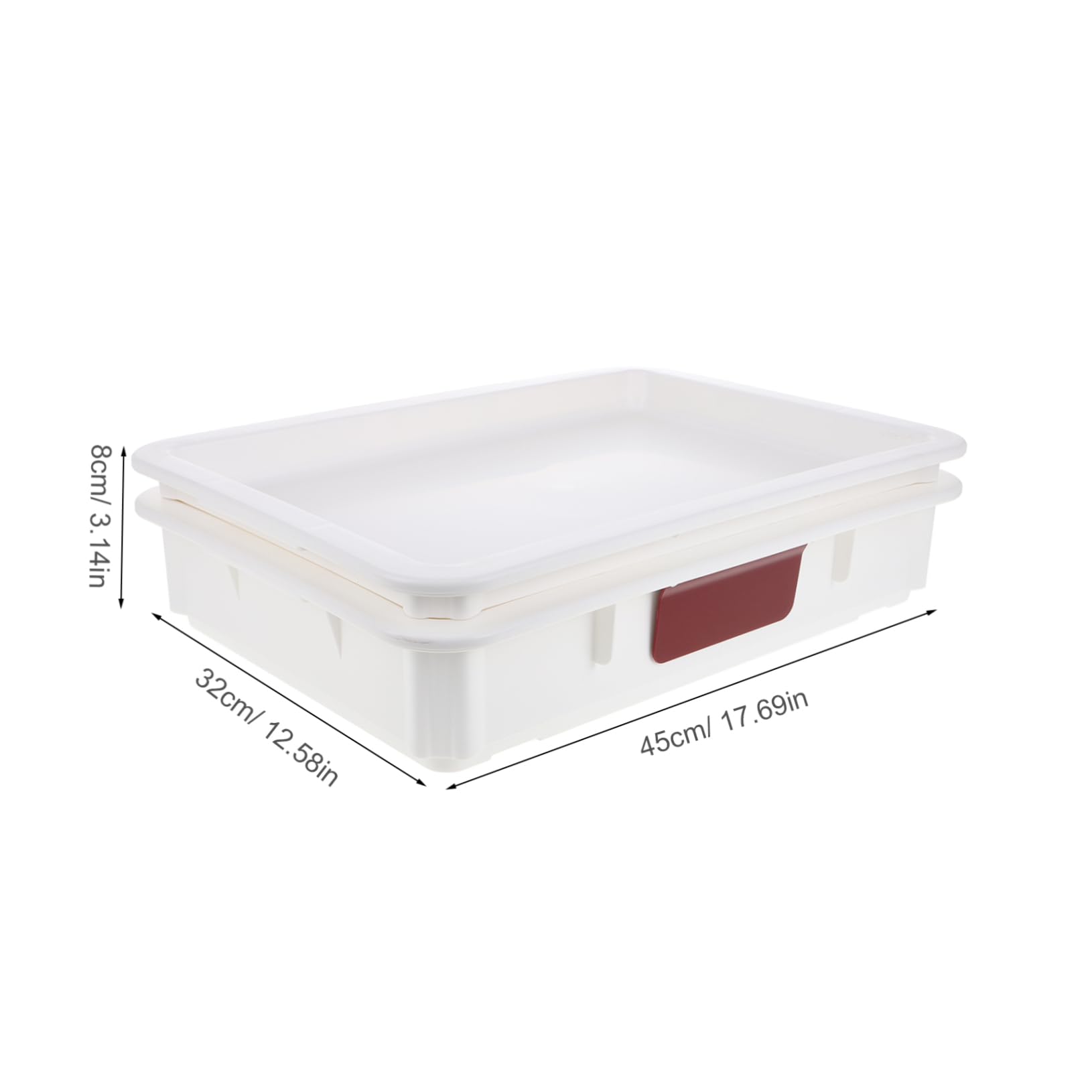 Garneck Versatile Pizza Dough Keeper Stackable Bread Dough Container Lids Proofing Box Lid