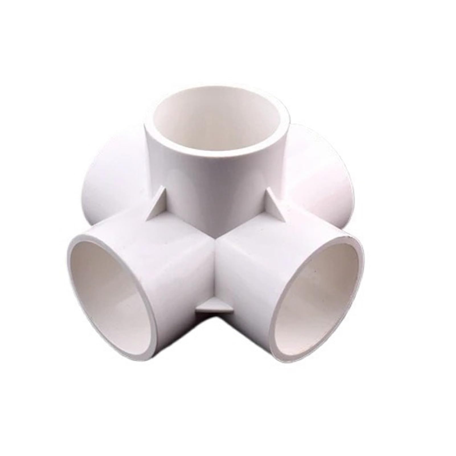 Connettori for tubi di irrigazione, raccordi tridimensionali, for telaio idroponico, 3/4/5 vie, 50 mm, bianchi, a croce, a 6 vie(6 ways joint,Inner Dia 50mm(5pcs))