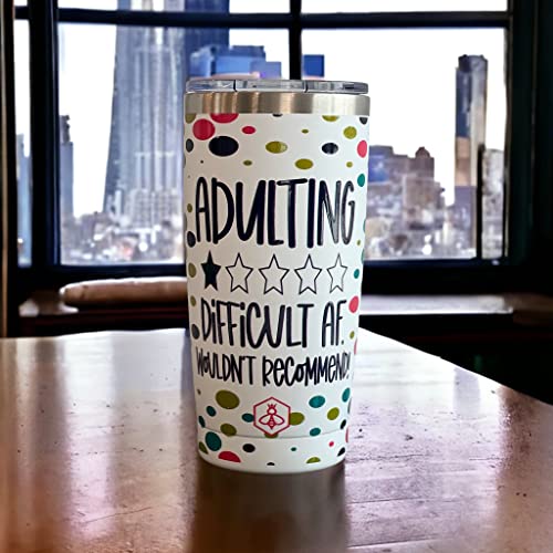 Biddlebee Birthday Gifts For Women Funny & Sarcastic Travel Coffee Mug W/Slider Lid | 20Oz Insulated Coffee Tumbler | Funny Gifts For Women | 40Th Birthday Gifts Women | Gifts For Friends Female #TOP5