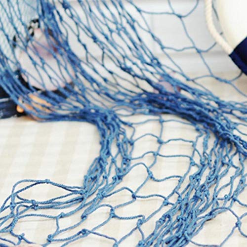 Chicieve Blue Fishing Net Decor Nautical Decorative Fish Net Beach Decorations For Home Kid's Room Party Birthday #TOP3