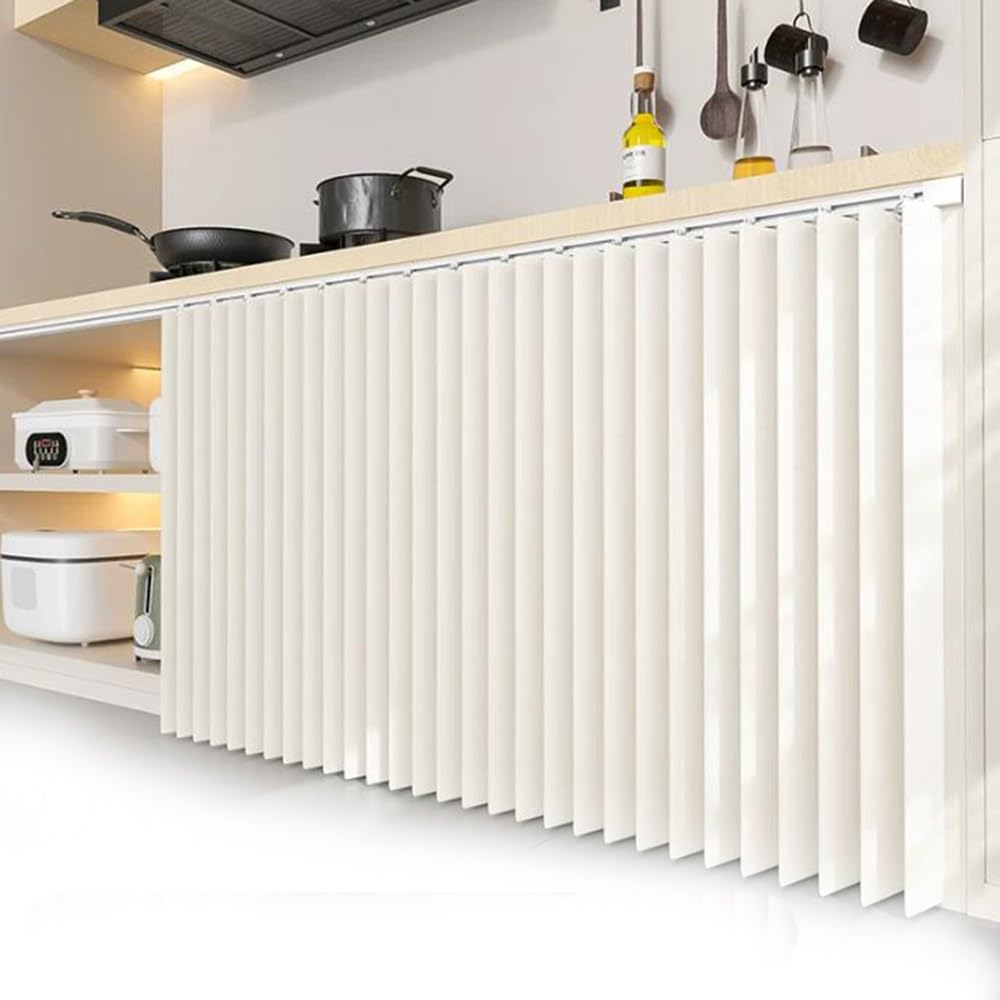 Rideaux pour étagères imperméables beige gris rideau bureau auto-adhésif 60x50 cm