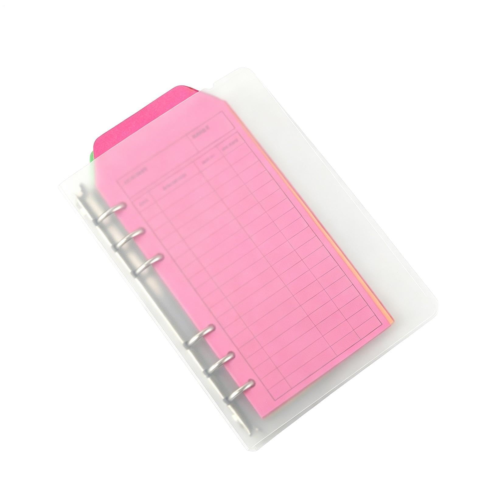 Budget Book with Cash Envelopes 6-Ring A6 12 Colorful Envelopes Portable