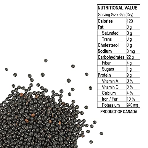Eastern Feast - Black Beluga Lentils, 2 Lbs (907g)