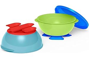 Gerber Graduates Tri-Suction Bowls With Lid