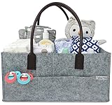 Baby Diaper Caddy | Nursery Storage Bin | Portable Car Travel Organizer